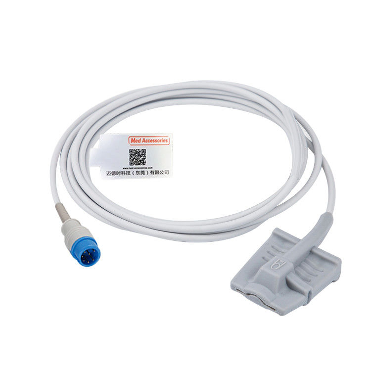 Mindray Silicone herbruikbare Spo2 Sensor 7 Pins voor volwassenen Finger Clip Connector
