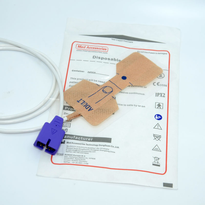 Nellcor Wegwerp Spo2 Sensor Volwassen Probe Compatibel met N-550/N-560/N-595/N-600/N-600x/N-65
