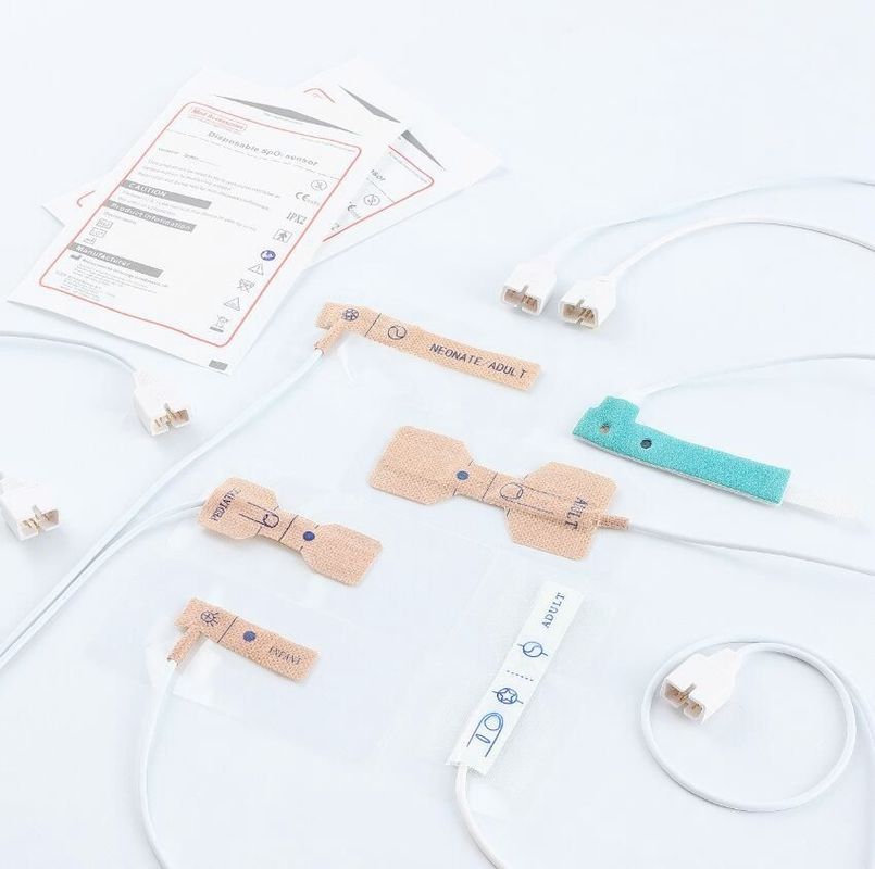 Compatibel GE OXYTIP OXY-AP Wegwerp Oximax Spo2 Kleefsensor 8 Pins Volwassen Probe
