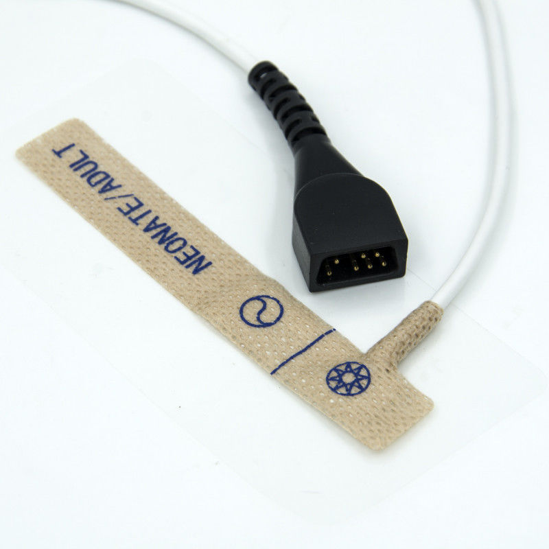 Kleefstof wegwerppulsoximeter Finger Probe Lengte 90cm Witte kleur