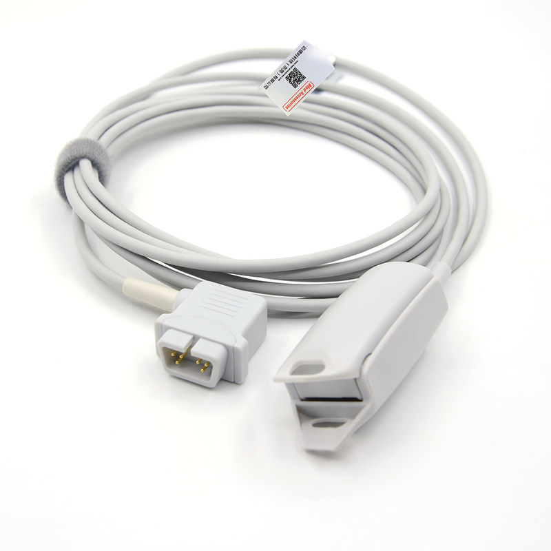 Praktische grijze herbruikbare pols-oximeter sensor, herbruikbare baby siliconen zachte punt SpO2 sensor voor DRE patiënt monitors