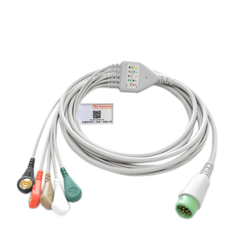 Comen 3 Lead 12 Pin ECG direct connect ECG kabel voor STAR8000E STAR8000F STAR8000H