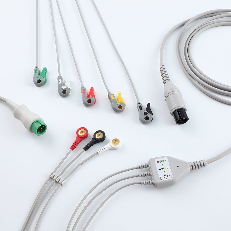 Compatibele EKG-monitorkabel Stabiele lengte 3,4 m Voor hoofdpatiëntenmonitors