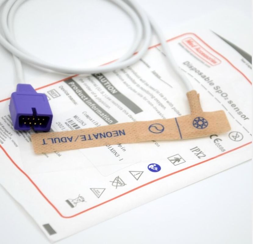 Draagbare Nellcor Pediatrische Spo2 Sensor Niet-toxische wegwerp-oximeter Sensor