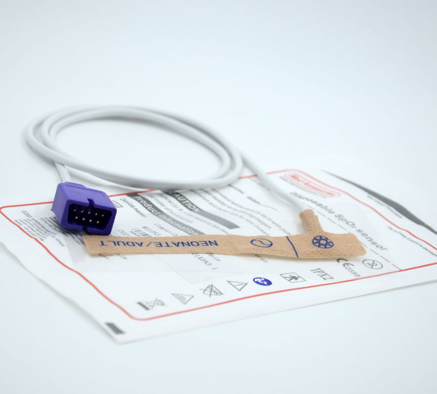 Draagbare Nellcor Pediatrische Spo2 Sensor Niet-toxische wegwerp-oximeter Sensor