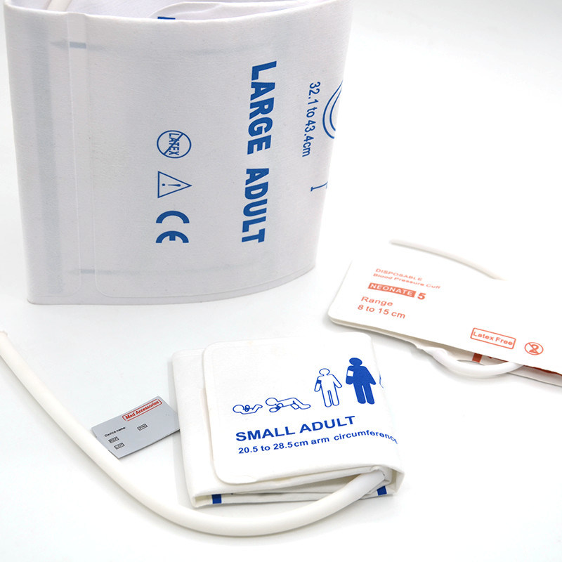 Med Accessoires ISO13485 NIBP manchet herbruikbaar wegwerpmateriaal TPU voor zuigelingen Volwassen