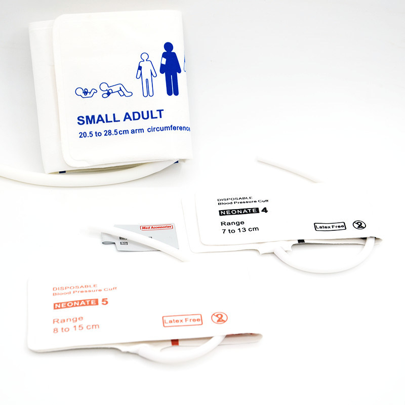 Med Accessoires ISO13485 NIBP manchet herbruikbaar wegwerpmateriaal TPU voor zuigelingen Volwassen