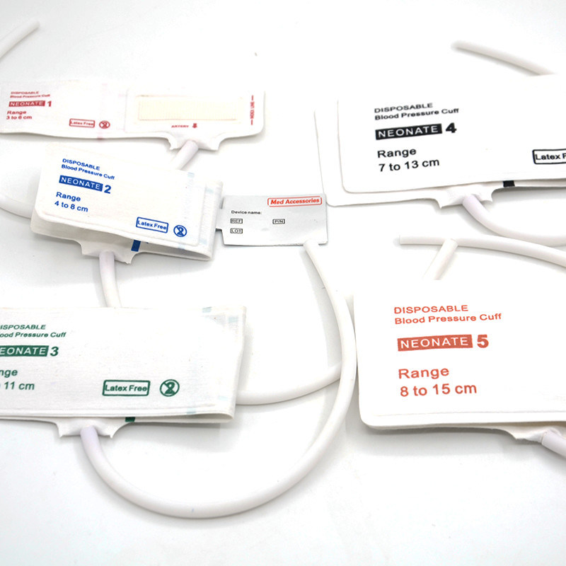 Med Accessoires ISO13485 NIBP manchet herbruikbaar wegwerpmateriaal TPU voor zuigelingen Volwassen