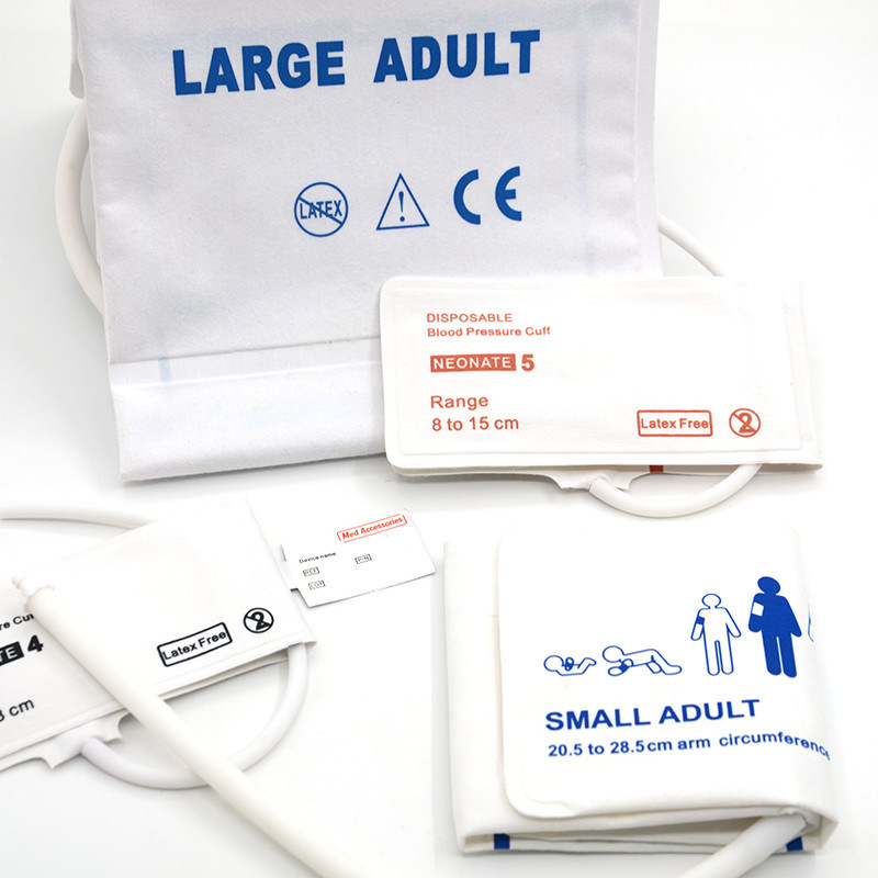 Med Accessoires ISO13485 NIBP manchet herbruikbaar wegwerpmateriaal TPU voor zuigelingen Volwassen
