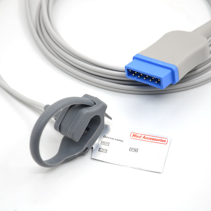 Adult Soft Tip Spo2 Sensor 11 Pin Pulse Oximeter Probe Latexvrij herbruikbaar Neonaten Wrap