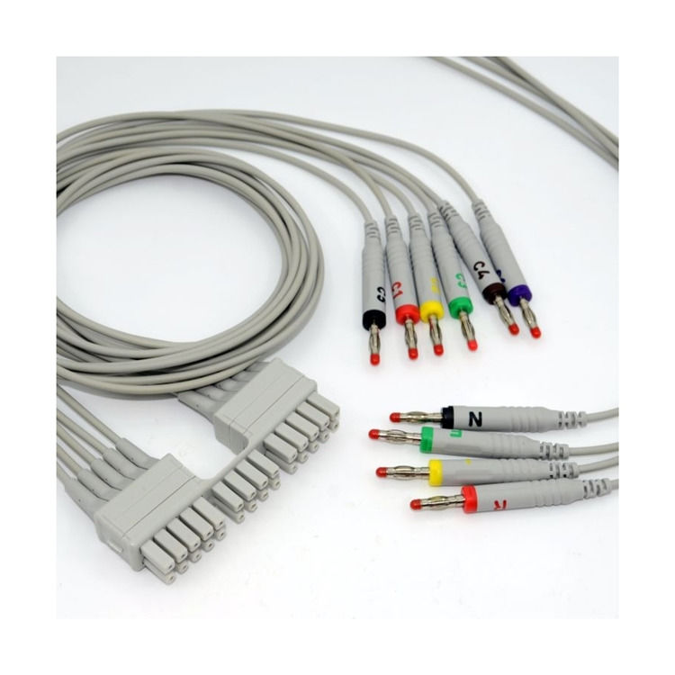 3.0 Mortara Banana Plug Ronde draad EKG kabel voor medische gezondheidszorg