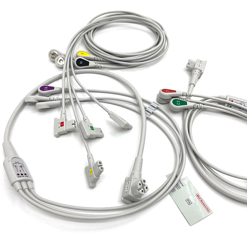 PH 10lead TC30 LEAD WIRES EKG Monitor Kabel Grijze Kleur Latexvrij Multi Functie