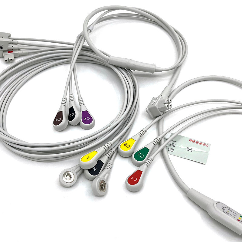 PH 10lead TC30 LEAD WIRES EKG Monitor Kabel Grijze Kleur Latexvrij Multi Functie