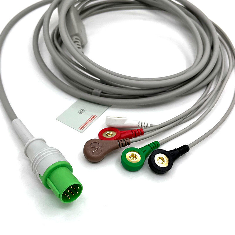 GE Helige 10 Pin EKG 5lead ECG Med Accessoires Medisch ECG Monitor Kabel Meerdere doeleinden 0.9m Grootte