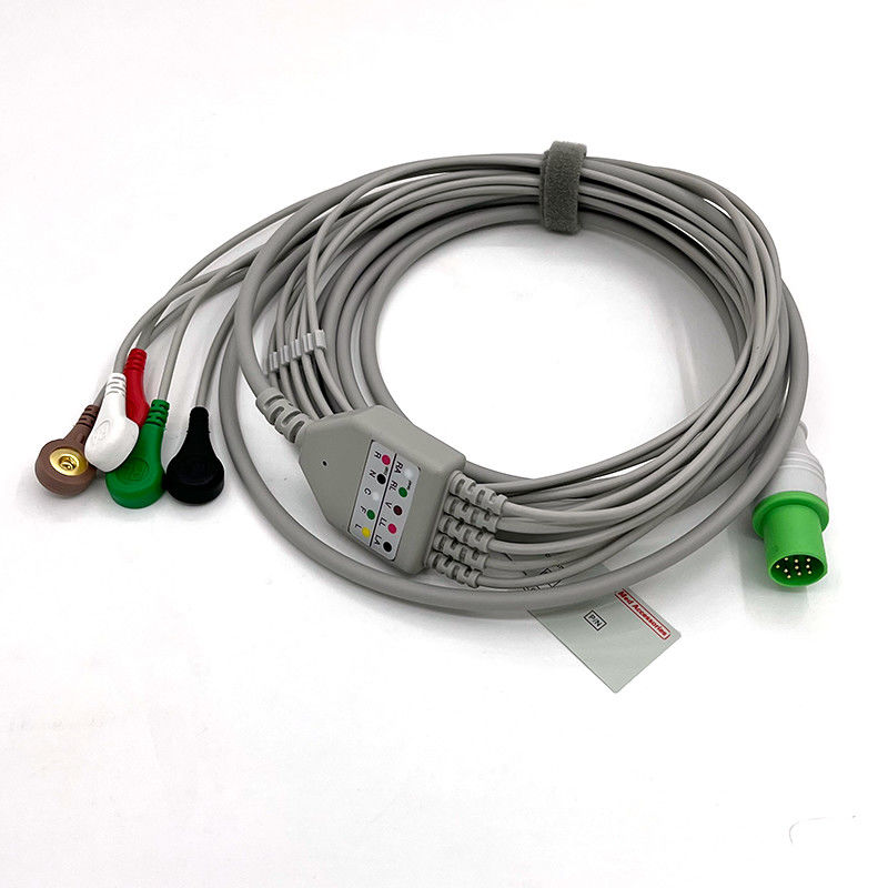 GE Helige 10 pin EKG monitor kabel voor medische accessoires 0.9m Grootte