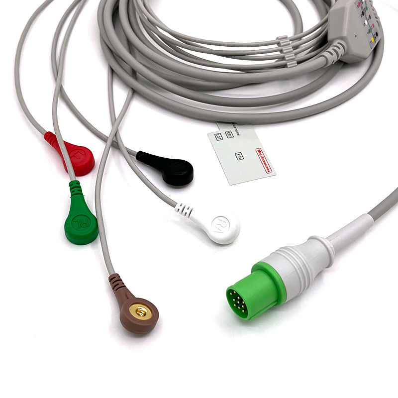 GE Helige 10 pin EKG monitor kabel voor medische accessoires 0.9m Grootte