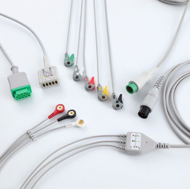 GE Helige 10 pin EKG monitor kabel voor medische accessoires 0.9m Grootte