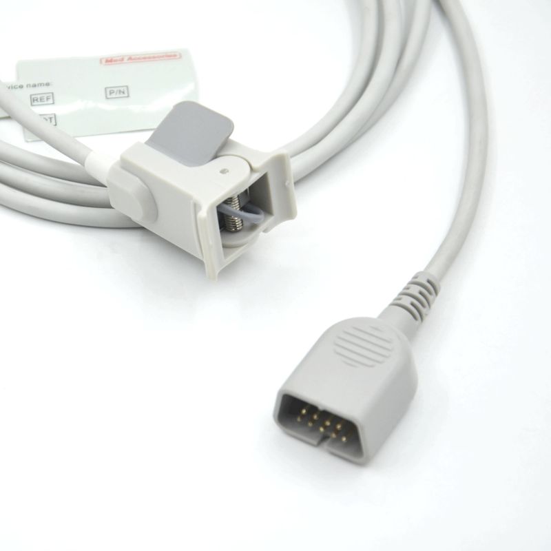 Producent Monitor Accessoires Pediatrische vinger Compatibel Nihon kohden 9pin Herbruikbare SpO2 sensor