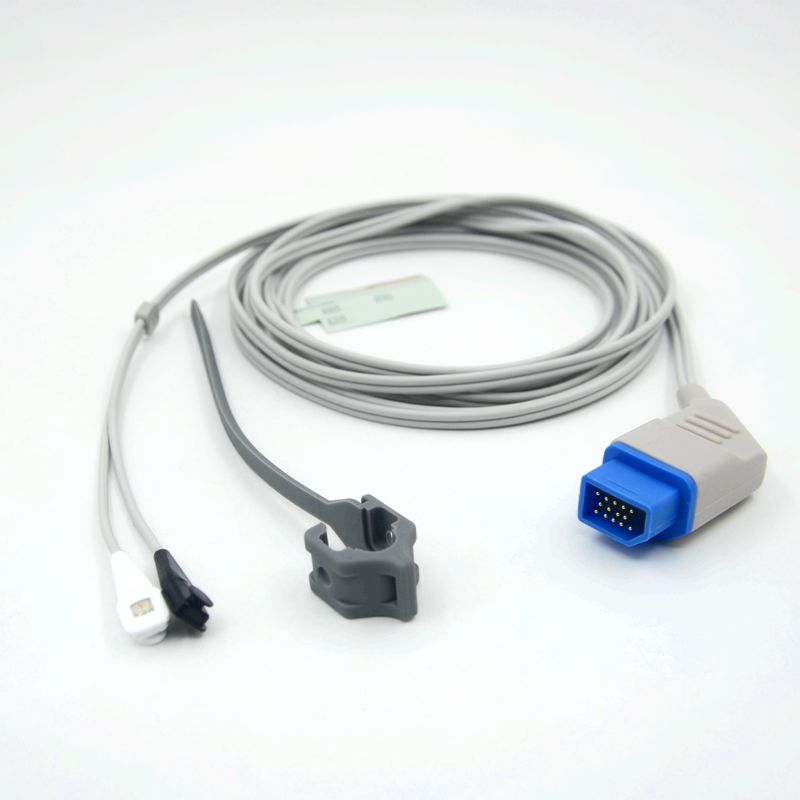 Compatibele Nihon Kohden Silicone Soft Tip herbruikbare Spo2 Sensor
