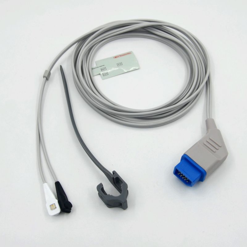 Compatibele Nihon Kohden Silicone Soft Tip herbruikbare Spo2 Sensor