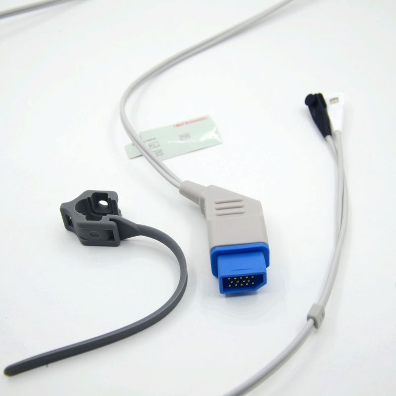 Compatibele Nihon Kohden Silicone Soft Tip herbruikbare Spo2 Sensor