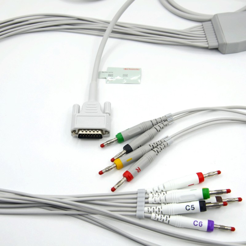 Compatibel Nihon Kohden 10 Leads EKG kabel voor patiënt monitor accessoire