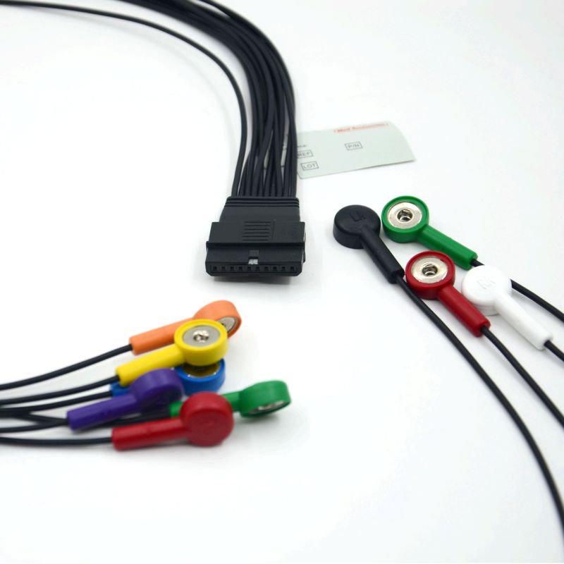 Compatibele Schiller 10 Lead ECG Patiëntkabel Schiller voor Schiller MS-12 Blauwe ECG-kabel