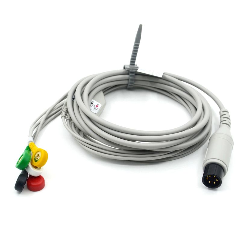 Compatibele AAMI Compatibele 5-aderige ECG-kabel IEC Snap voor medische accessoires
