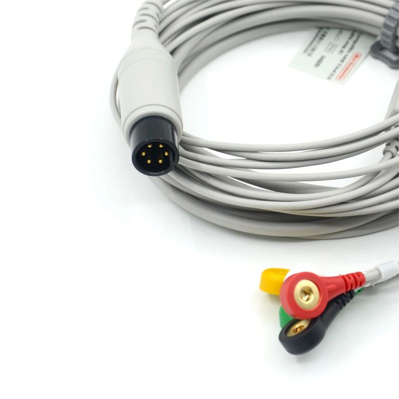 Compatibele AAMI Compatibele 5-aderige ECG-kabel IEC Snap voor medische accessoires