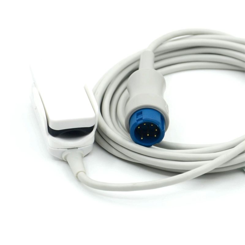 Producent Monitor Accessoires Herbruikbare volwassen clip Compatible Mindray SpO2 sensor voor T5/T8,7pin,3m
