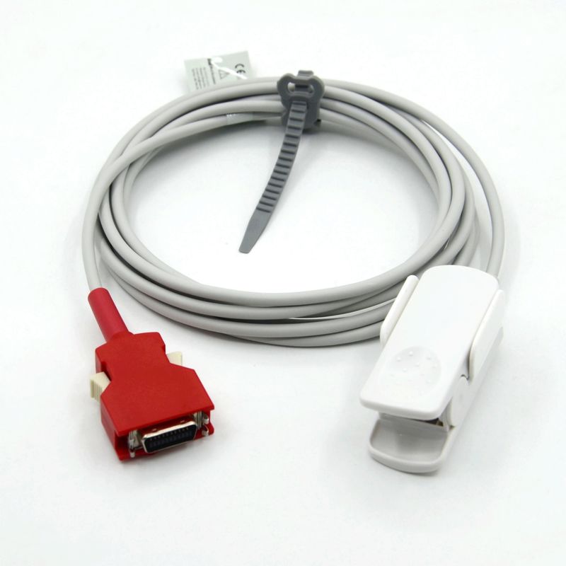 Herbruikbare fabrikant Monitor Accessoires Compatibel met masimo 20P Adult Finger Clip SpO2 Sensor voor Rad-5 / 6 / 7