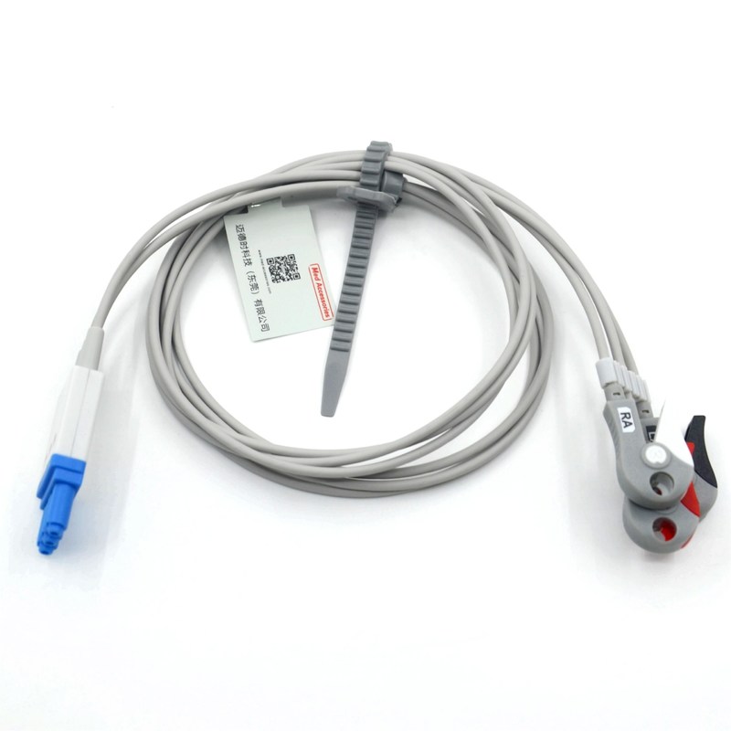 Compatibel Philips 3-lead Ecg-kabel Leads Drones With Grabber AHA Kleur CE&ISO13485