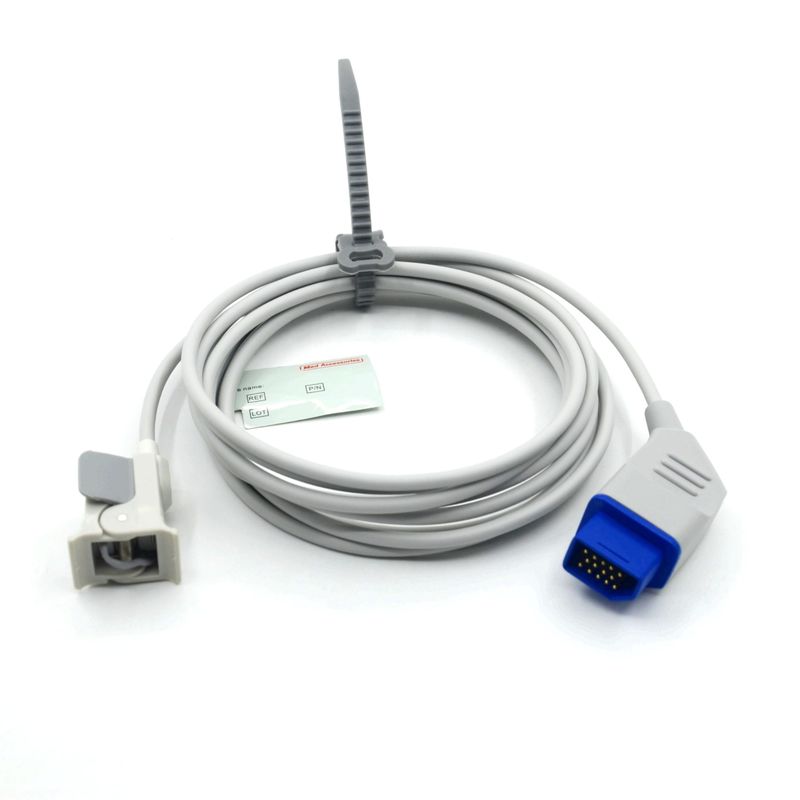Herbruikbare fabrikant monitor accessoires compatibel Nihon Kohden pediatrische vinger Spo2 herbruikbare sensor 14 pins