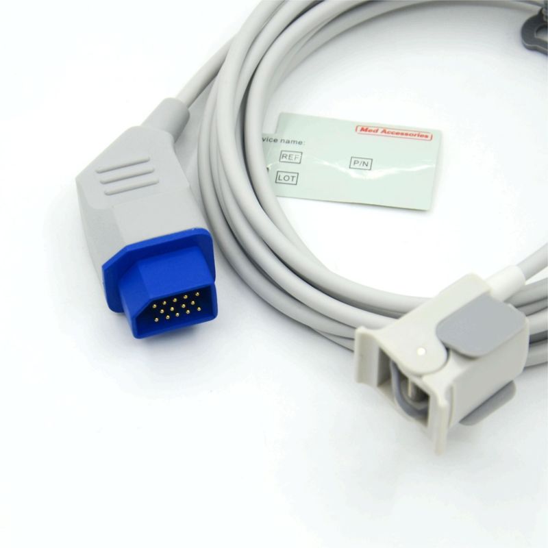 Herbruikbare fabrikant monitor accessoires compatibel Nihon Kohden pediatrische vinger Spo2 herbruikbare sensor 14 pins