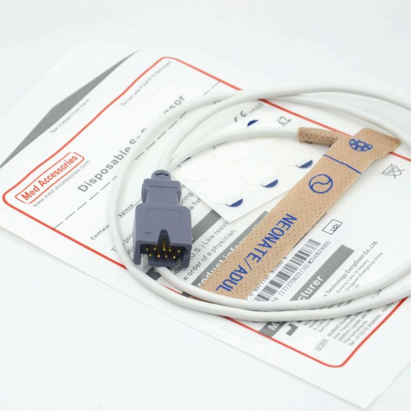 Leverancier van medische accessoires Compatibel Masim 2329 Neonataal/ Volwassen 9-pins Wegwerp SpO2-sensor