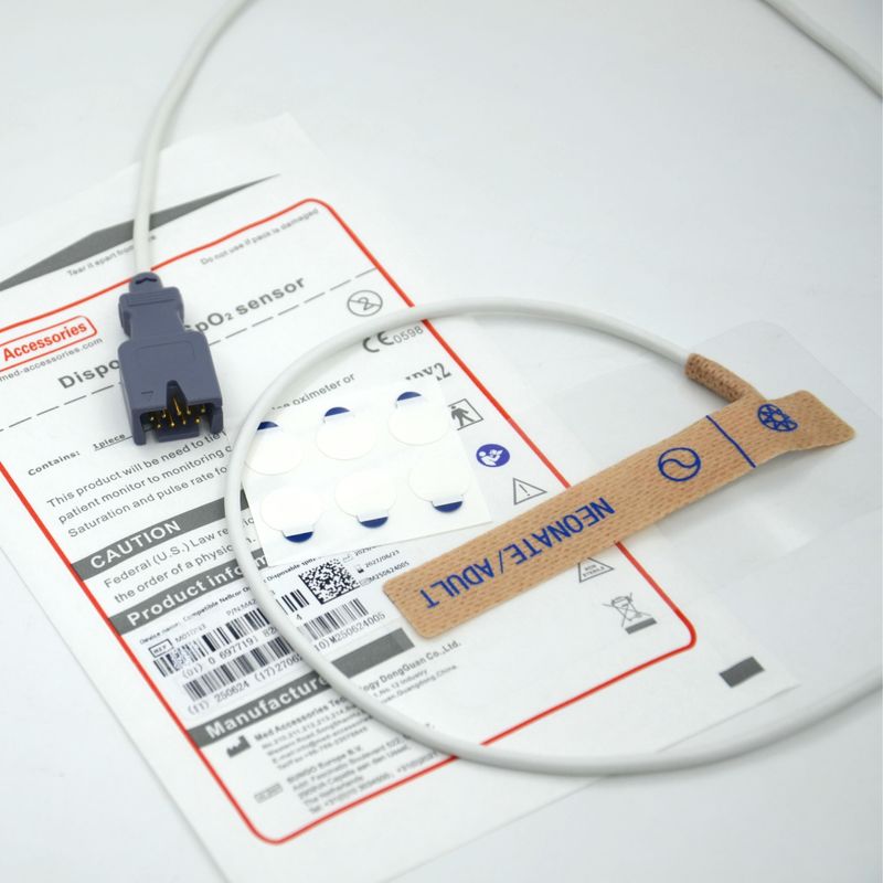 Leverancier van medische accessoires Compatibel Masim 2329 Neonataal/ Volwassen 9-pins Wegwerp SpO2-sensor