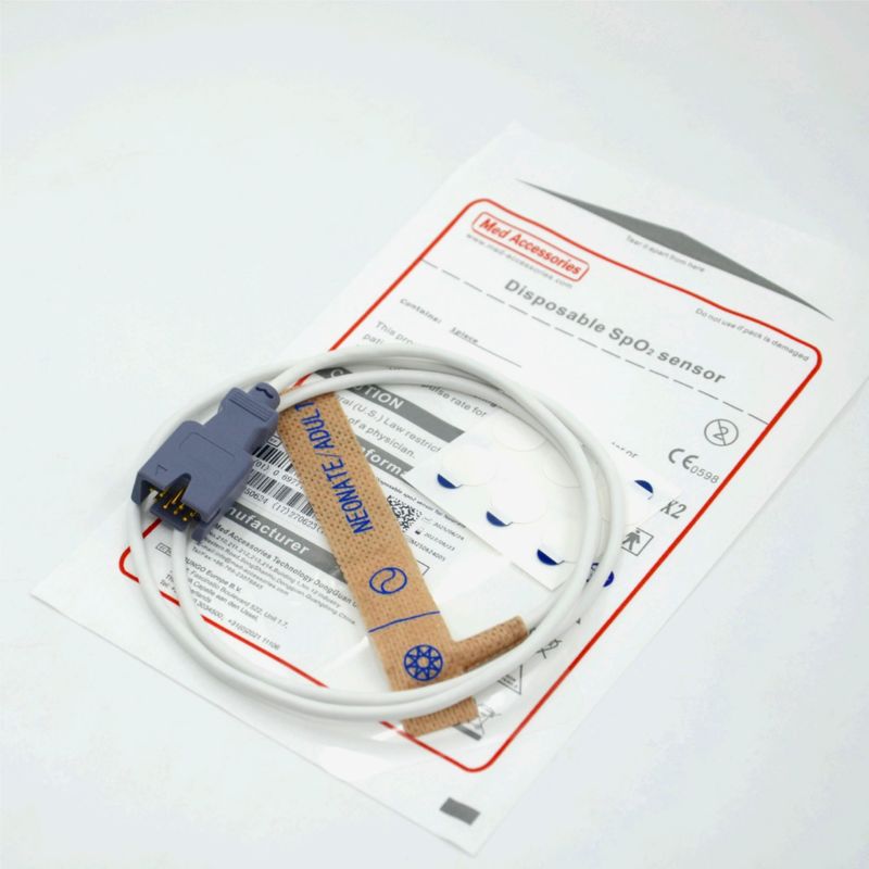 Leverancier van medische accessoires Compatibel Masim 2329 Neonataal/ Volwassen 9-pins Wegwerp SpO2-sensor