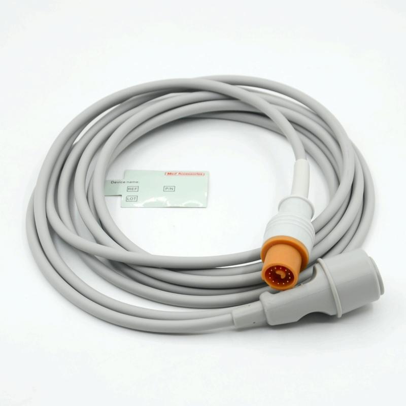 Medische monitor accessoire Praktische grijze kleur Compatibel Fukuda tot Edward Multi Function IBP kabel