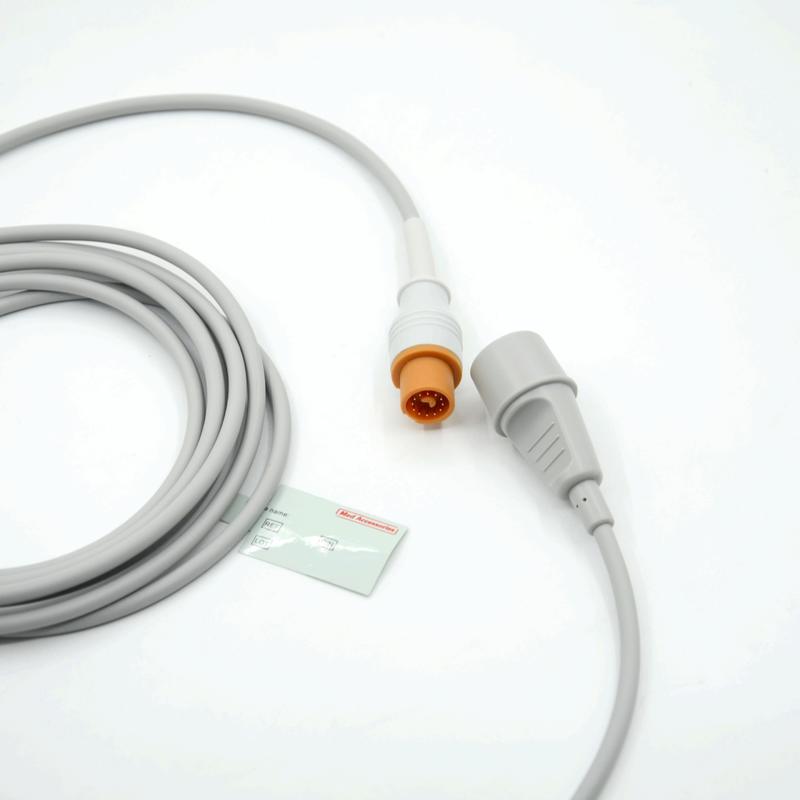 Medische monitor accessoire Praktische grijze kleur Compatibel Fukuda tot Edward Multi Function IBP kabel